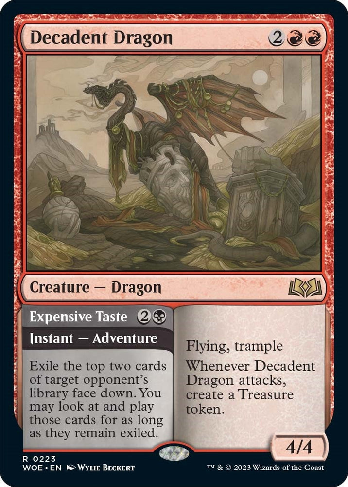 Image for Decadent Dragon (223) [Wilds of Eldraine]