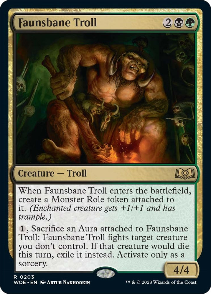Image for Faunsbane Troll (203) [Wilds of Eldraine]
