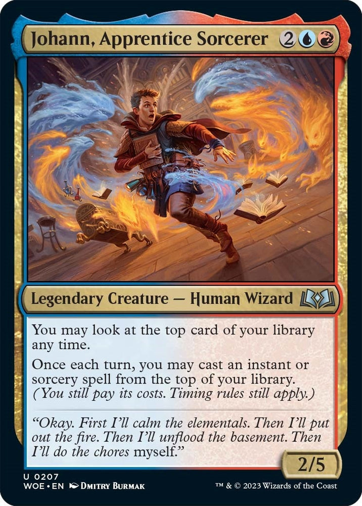 Image for Johann, Apprentice Sorcerer (207) [Wilds of Eldraine]