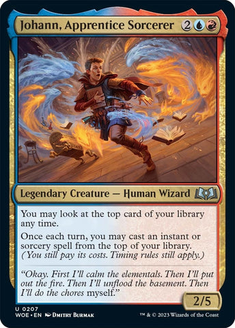 Image for Johann, Apprentice Sorcerer (207) [Wilds of Eldraine]