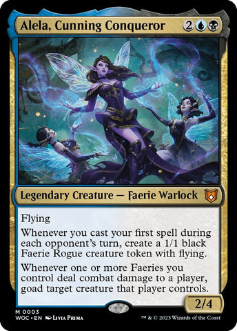 Image for Alela, Cunning Conqueror (3) [Commander: Wilds of Eldraine]
