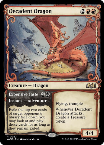 Image for Decadent Dragon (Showcase) (287) [Wilds of Eldraine]