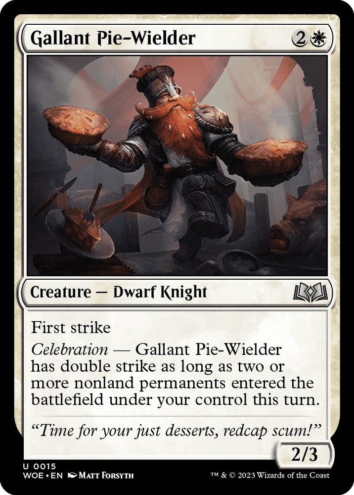 Image for Gallant Pie-Wielder (15) [Wilds of Eldraine]
