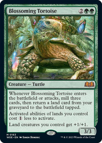 Image for Blossoming Tortoise (163) [Wilds of Eldraine]