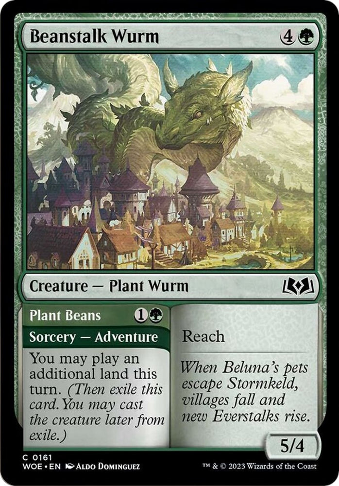 Image for Beanstalk Wurm (161) [Wilds of Eldraine]