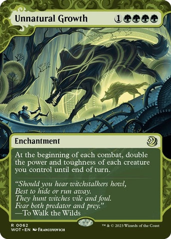 Image for Unnatural Growth (62) [Wilds of Eldraine: Enchanting Tales]
