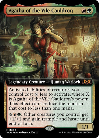 Image for Agatha of the Vile Cauldron (Extended Art) (360) [Wilds of Eldraine]