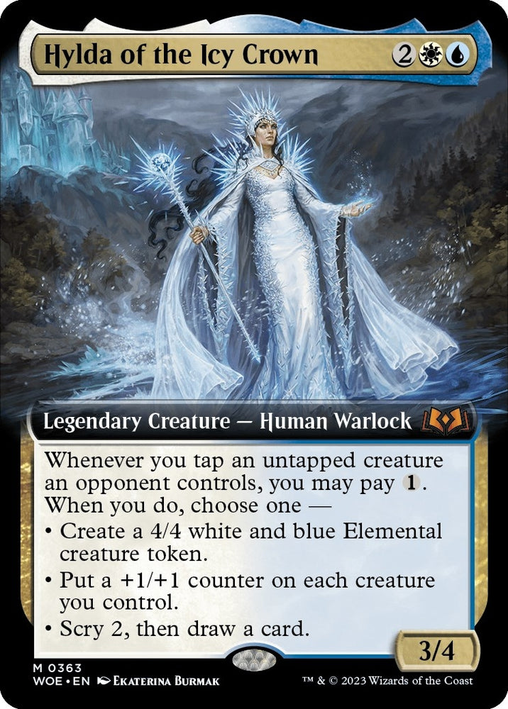 Image for Hylda of the Icy Crown (Extended Art) (363) [Wilds of Eldraine]