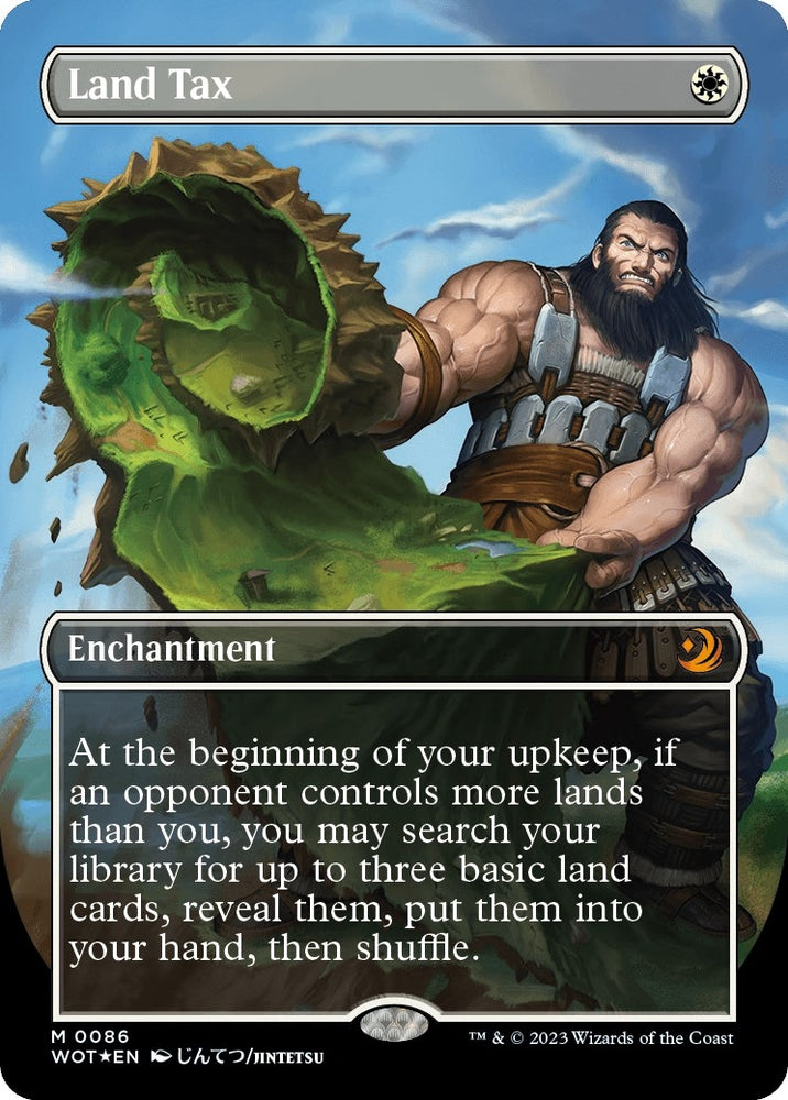 Image for Land Tax (Anime Borderless) (Confetti Foil) (86) [Wilds of Eldraine: Enchanting Tales]