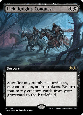 Image for Lich-Knights' Conquest (Extended Art) (338) [Wilds of Eldraine]