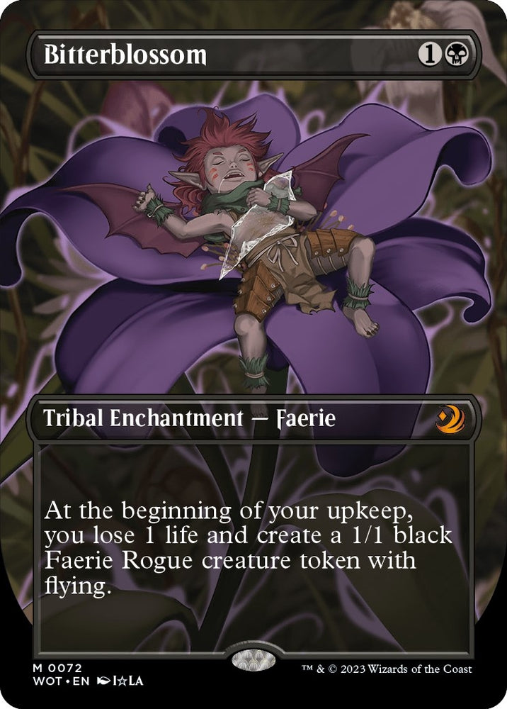 Image for Bitterblossom (Anime Borderless) (72) [Wilds of Eldraine: Enchanting Tales]