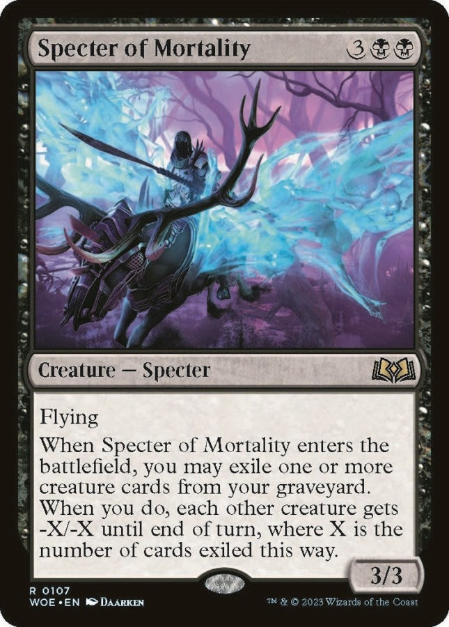Image for Specter of Mortality (107) [Wilds of Eldraine]