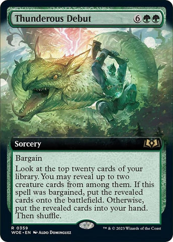 Image for Thunderous Debut (Extended Art) (359) [Wilds of Eldraine]