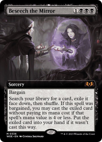 Image for Beseech the Mirror (Extended Art) (336) [Wilds of Eldraine]