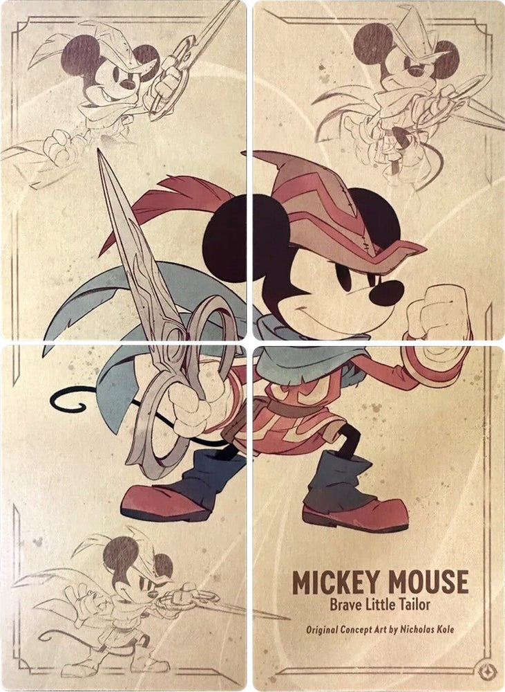 Image for Mickey Mouse - Brave Little Tailor Puzzle Insert (Set of 4) [The First Chapter] - Disney Lorcana