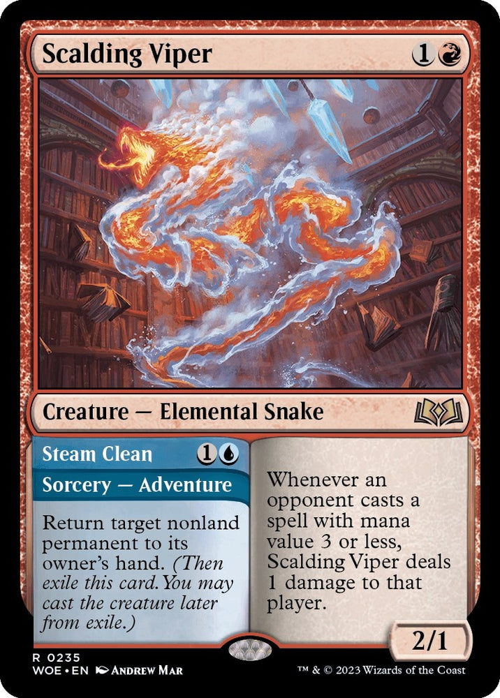Image for Scalding Viper (235) [Wilds of Eldraine]