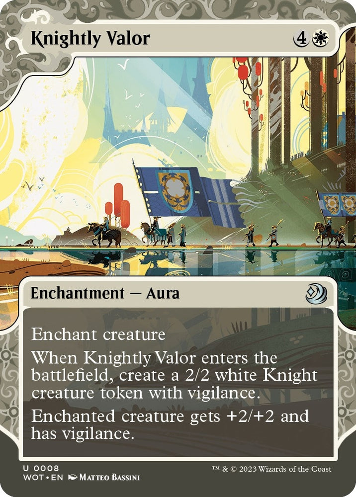 Image for Knightly Valor (8) [Wilds of Eldraine: Enchanting Tales]