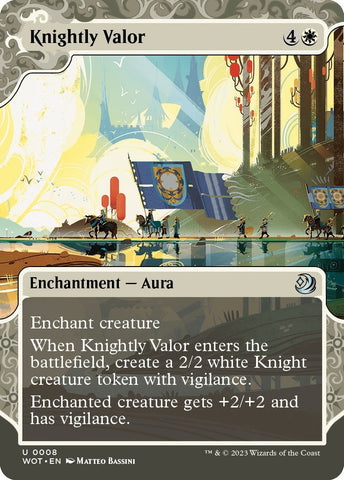 Image for Knightly Valor (8) [Wilds of Eldraine: Enchanting Tales]