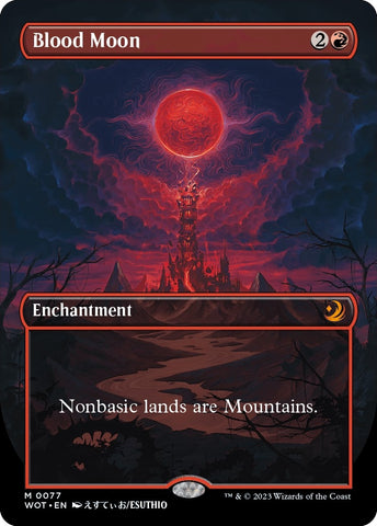 Image for Blood Moon (Anime Borderless) (77) [Wilds of Eldraine: Enchanting Tales]