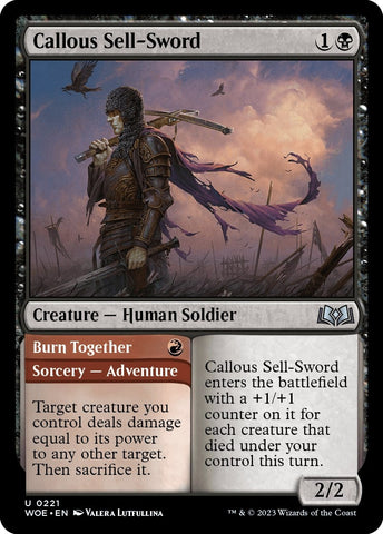 Image for Callous Sell-Sword (221) [Wilds of Eldraine]