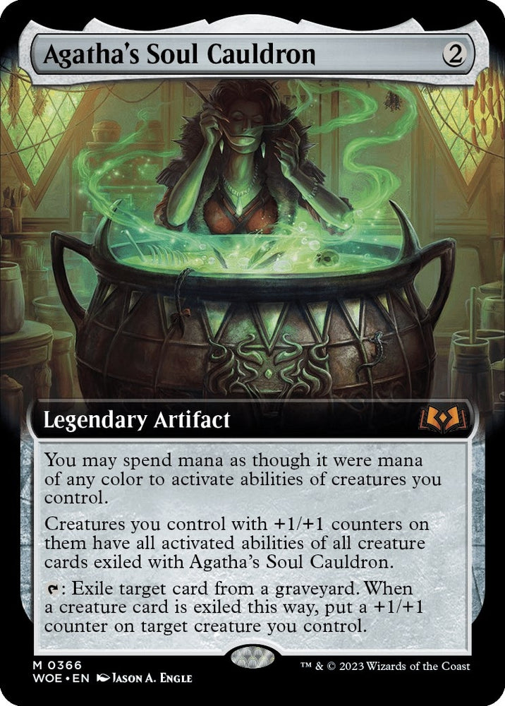 Image for Agatha's Soul Cauldron (Extended Art) (366) [Wilds of Eldraine]