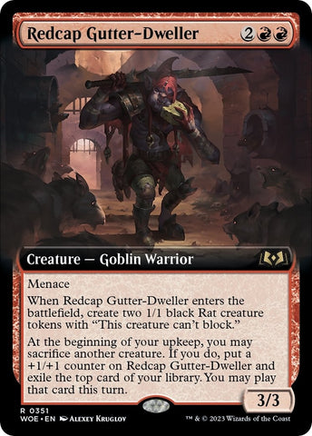 Image for Redcap Gutter-Dweller (Extended Art) (351) [Wilds of Eldraine]