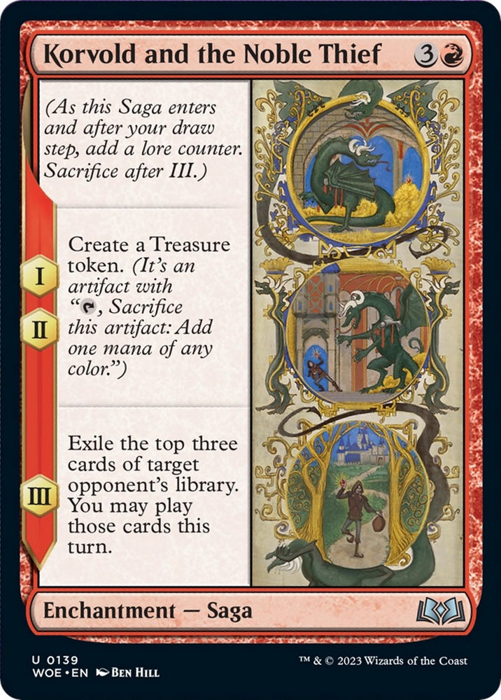 Image for Korvold and the Noble Thief (139) [Wilds of Eldraine]