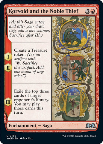 Image for Korvold and the Noble Thief (139) [Wilds of Eldraine]