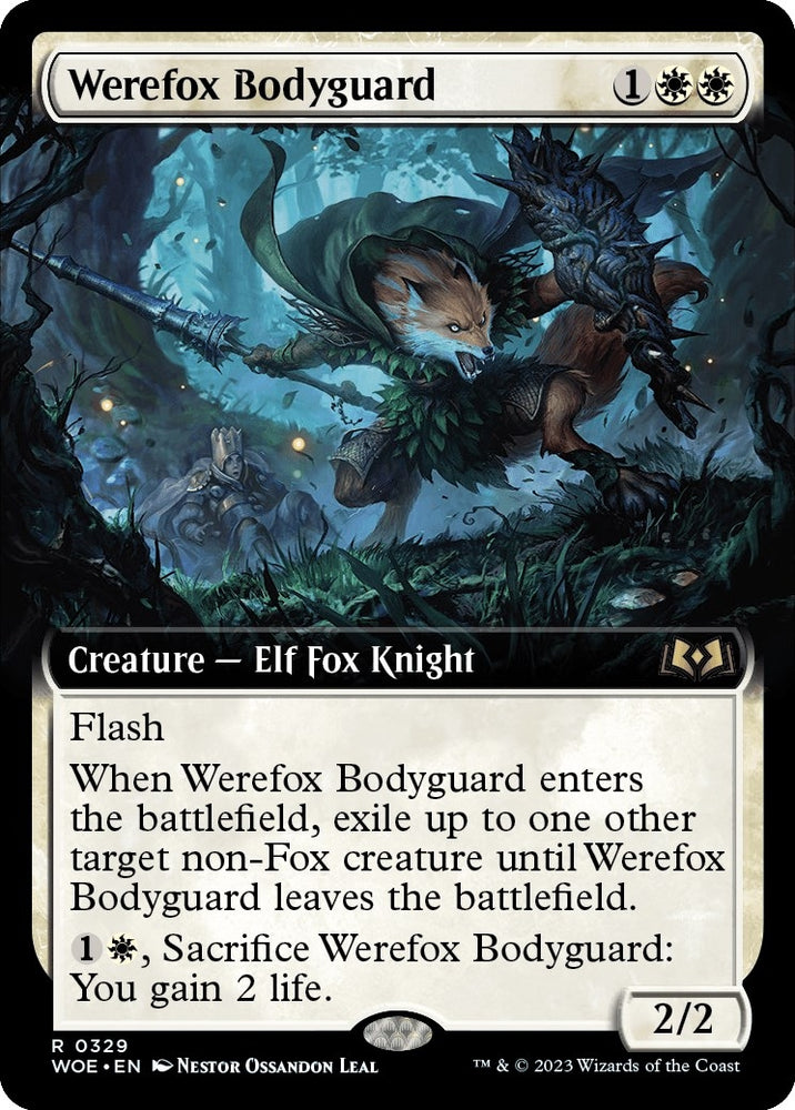 Image for Werefox Bodyguard (Extended Art) (329) [Wilds of Eldraine]