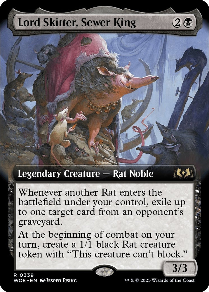 Image for Lord Skitter, Sewer King (Extended Art) (339) [Wilds of Eldraine]