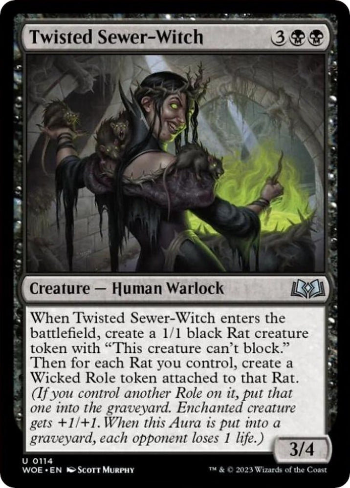 Image for Twisted Sewer-Witch (114) [Wilds of Eldraine]