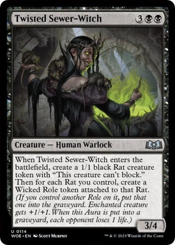 Image for Twisted Sewer-Witch (114) [Wilds of Eldraine]