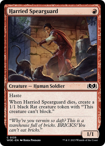 Image for Harried Spearguard (135) [Wilds of Eldraine]