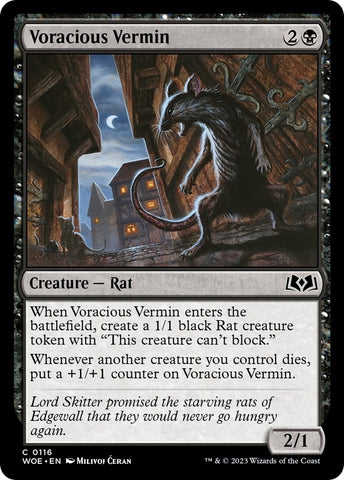 Image for Voracious Vermin (116) [Wilds of Eldraine]