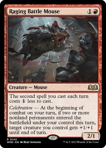 Image for Raging Battle Mouse (143) [Wilds of Eldraine]
