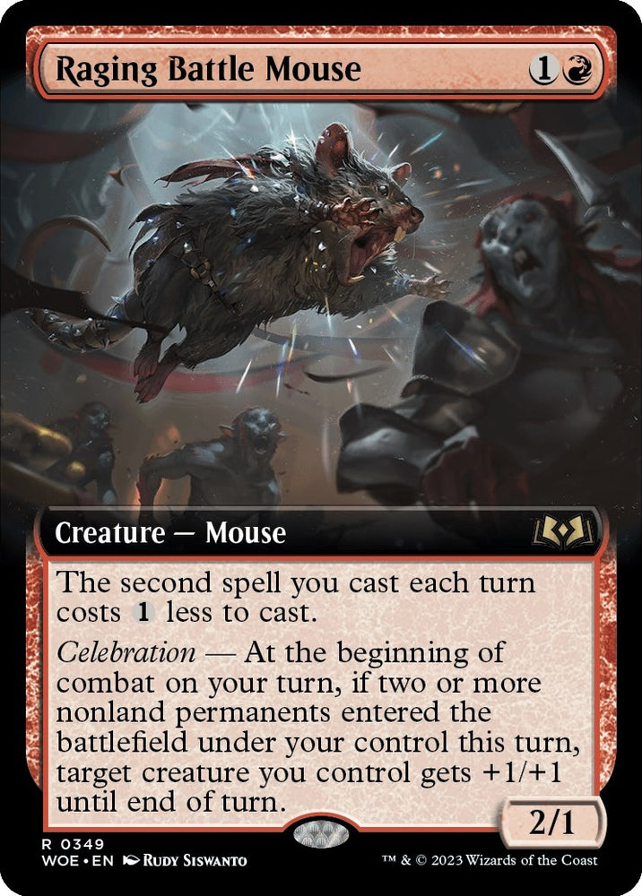 Image for Raging Battle Mouse (Extended Art) (349) [Wilds of Eldraine]