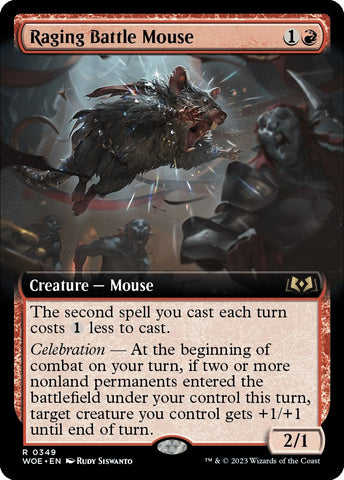 Image for Raging Battle Mouse (Extended Art) (349) [Wilds of Eldraine]