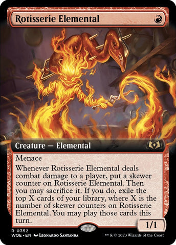 Image for Rotisserie Elemental (Extended Art) (352) [Wilds of Eldraine]