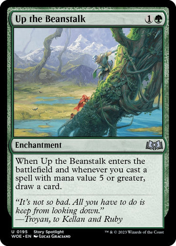 Image for Up the Beanstalk (195) [Wilds of Eldraine]