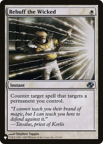 Image for Rebuff the Wicked (12) [The List Reprints]