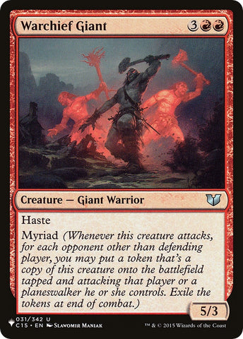 Image for Warchief Giant (31) [The List Reprints]