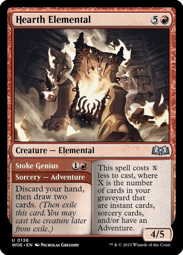 Image for Hearth Elemental (136) [Wilds of Eldraine]