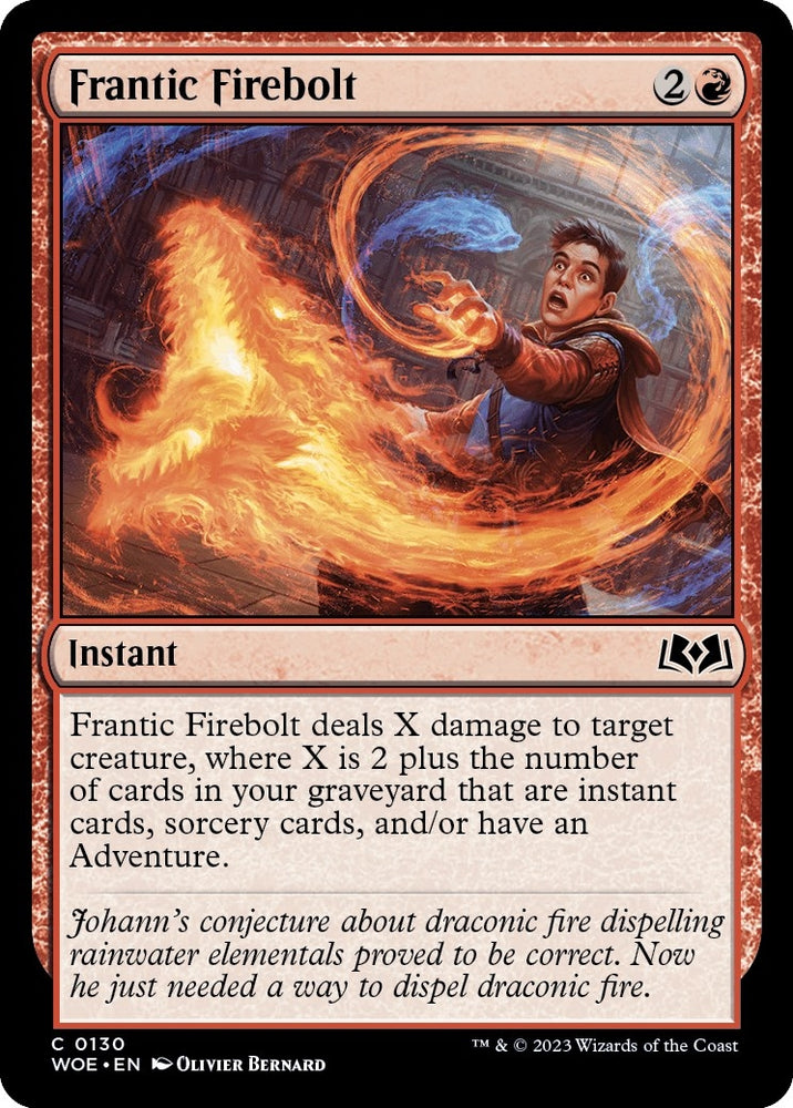 Image for Frantic Firebolt (130) [Wilds of Eldraine]