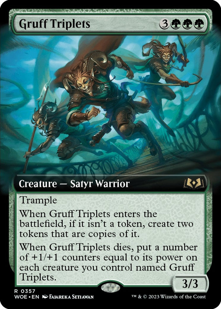 Image for Gruff Triplets (Extended Art) (357) [Wilds of Eldraine]