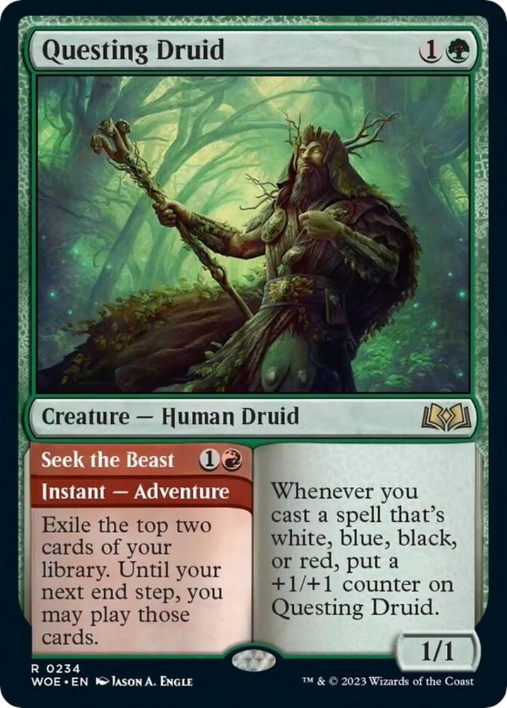 Image for Questing Druid (234) [Wilds of Eldraine]