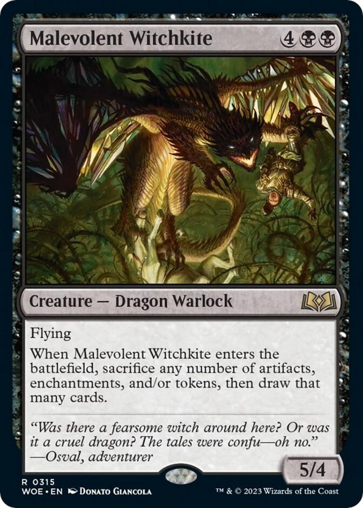 Image for Malevolent Witchkite (315) [Wilds of Eldraine]