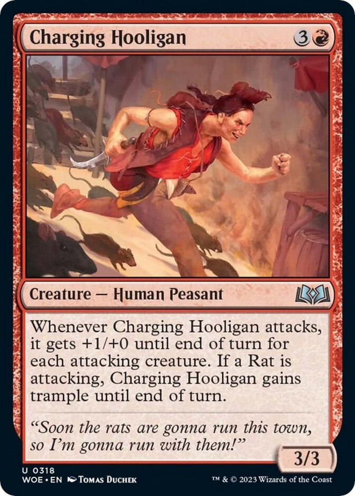 Image for Charging Hooligan (318) [Wilds of Eldraine]