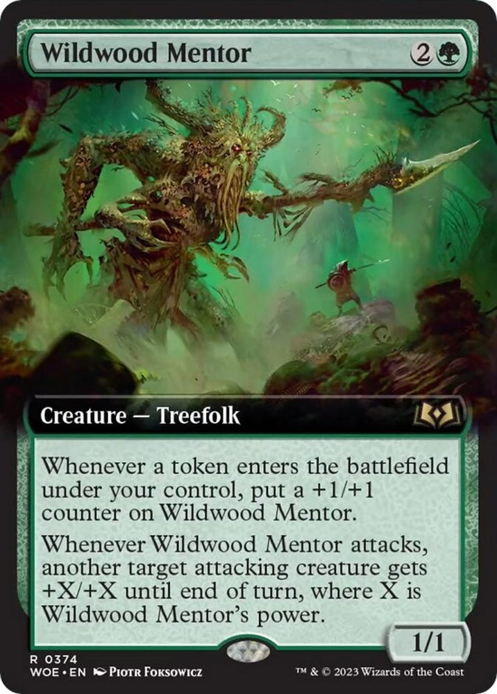Image for Wildwood Mentor (Extended Art) (374) [Wilds of Eldraine]