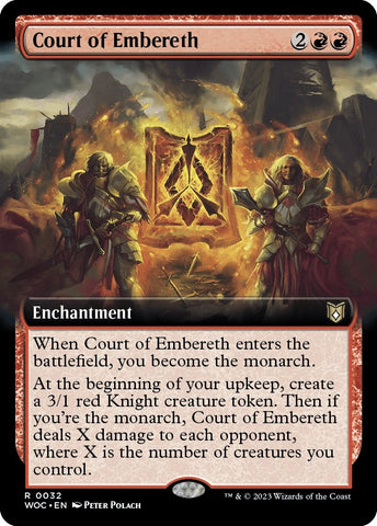 Image for Court of Embereth (Extended Art) (32) [Commander: Wilds of Eldraine]