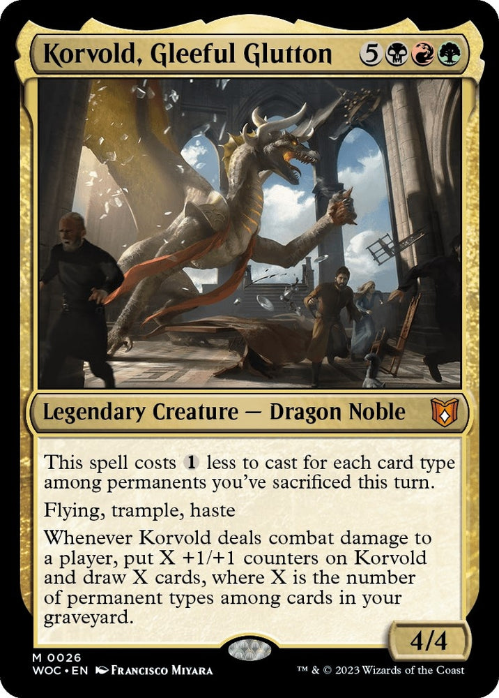Image for Korvold, Gleeful Glutton (26) [Commander: Wilds of Eldraine]